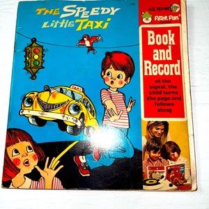 Vintage Peter Pan Records Vintage Book And Record The Speedy Little Taxi